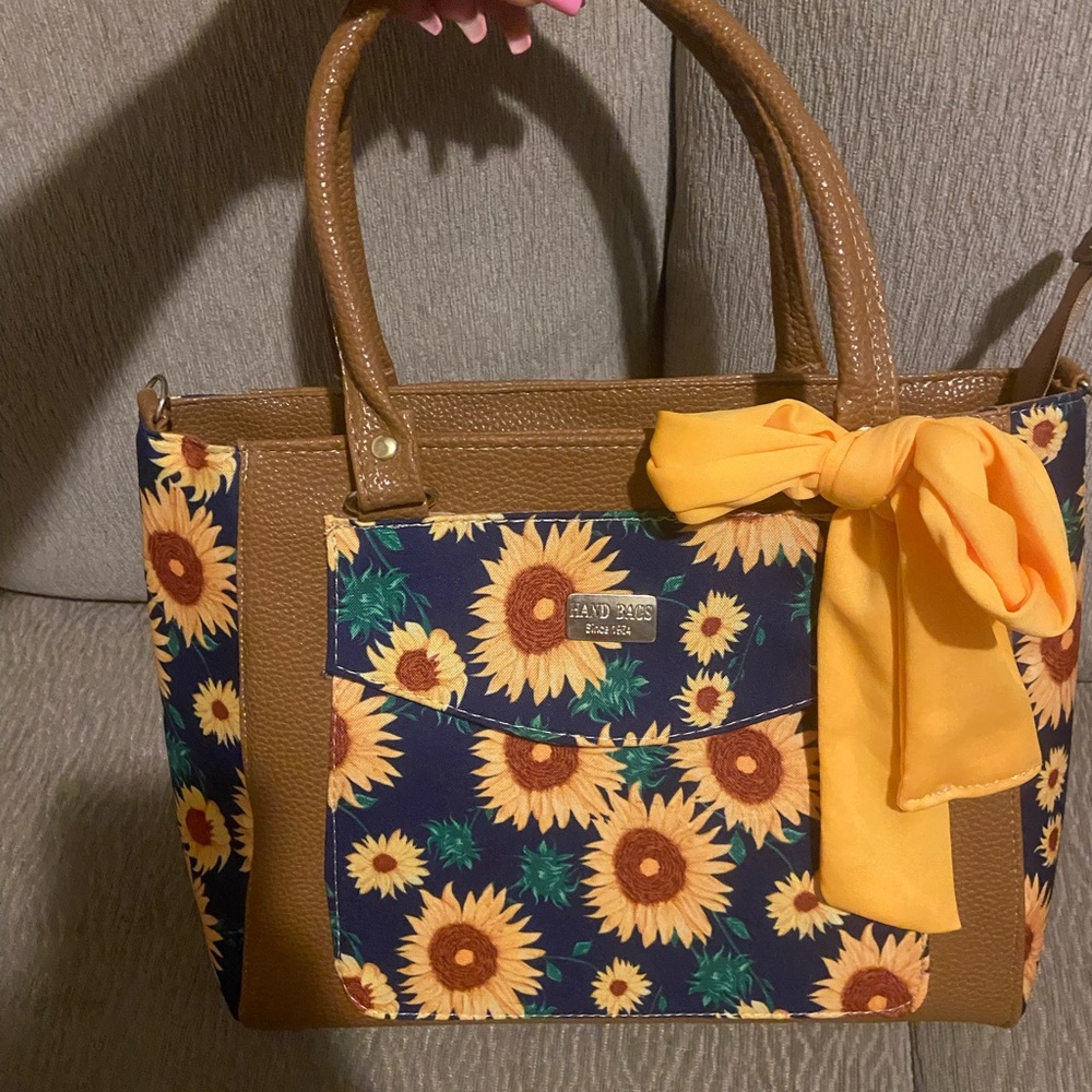 women handbag sunflowers